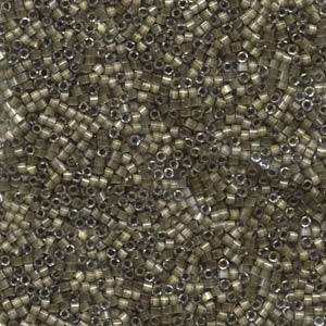 11/0 – Miyuki Delica - 5g Bag – Silver Lined Variegated Taupe – DB671