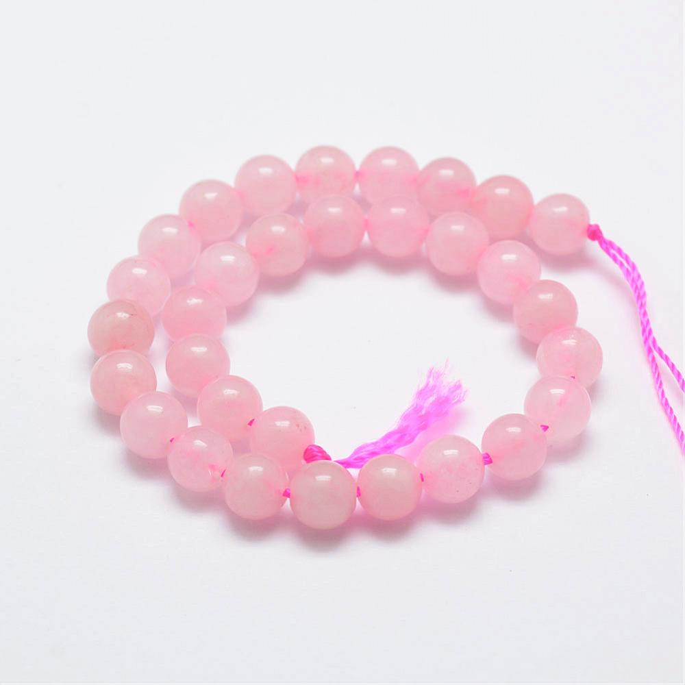 Pink Rose Quartz Bracelet, Size: 8mm At ₹ 100/piece In Chennai | ID - Foto 4