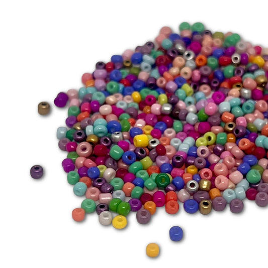 12/0 FGB Seed Bead Mix - 20g (approx 1900 beads) - Rainbow