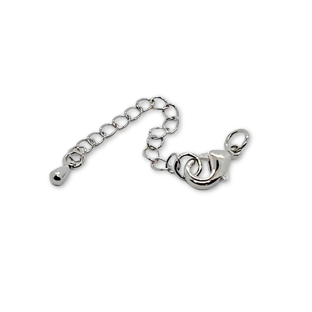 Silver Plated Extension Chain with Lobster Clasp