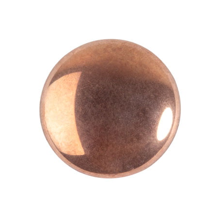 Czech Glass Cabochon 18mm - Full Capri Gold