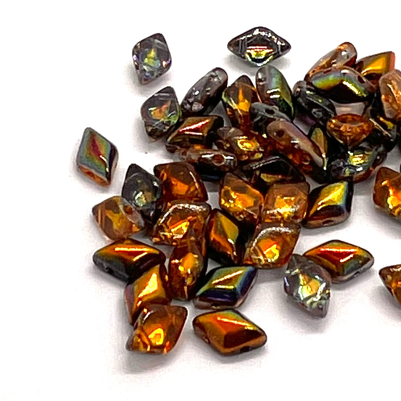 GemDuo 2-Hole 5x8mm – Magic Orange Grey – 5g