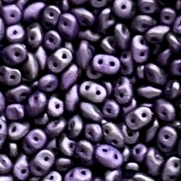 SuperDuo 2.5x5mm - 25g Bag – Saturated Metallic Ultra Violet