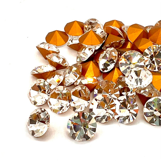 Vintage Preciosa Chaton - SS40 - 10mm - Crystal (Foiled)