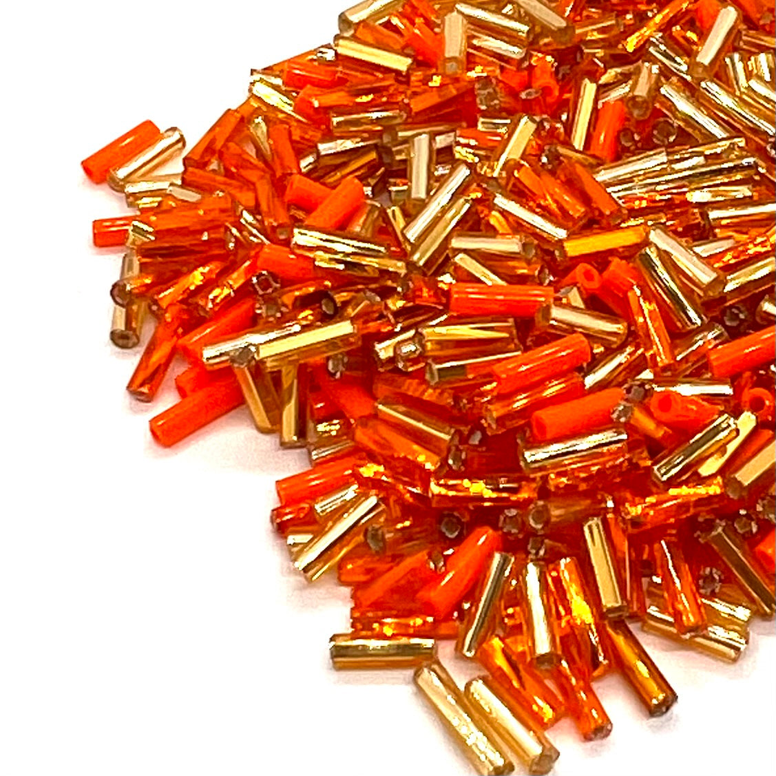 Preciosa Bugle Bead Mix 50g Bag - Gold