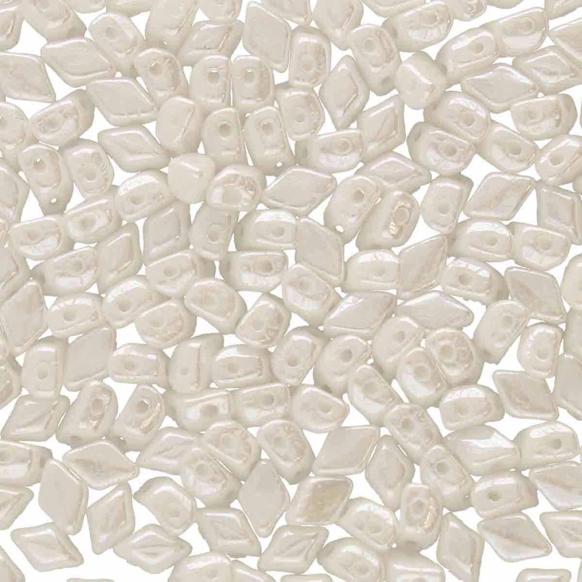 Mini Gemduo 6x4mm – 5g – Chalk White Luster