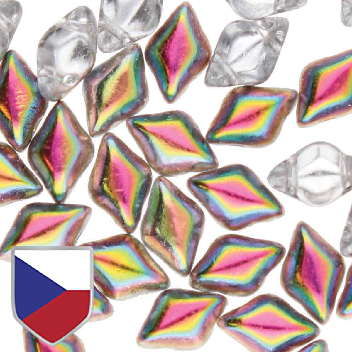 GemDuo 2-Hole 5x8mm – Crystal Vitrail – 5g