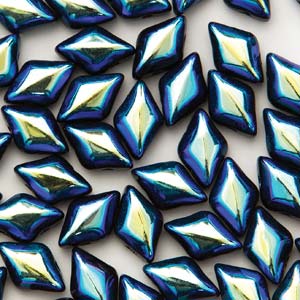 GemDuo 2-Hole 5x8mm – Jet AB – 5g