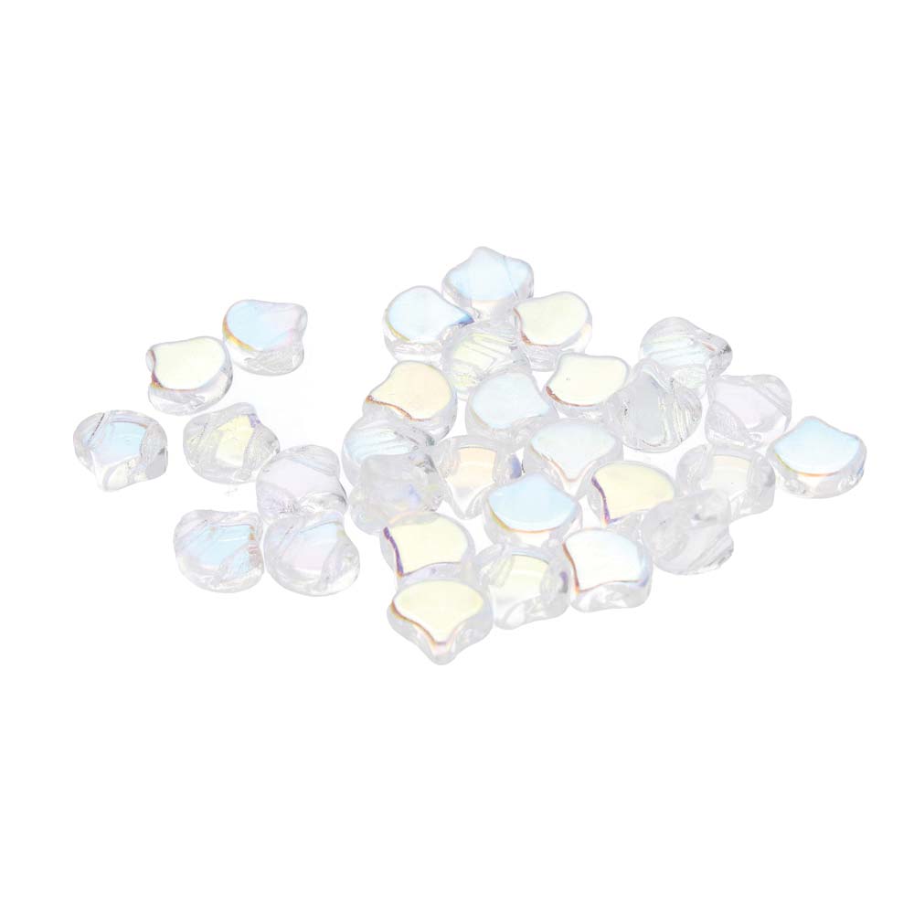 Ginko Beads 7.5mm – 10g Pack (approx 35 beads) – Crystal AB