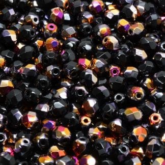 4mm Czech Fire Polish – 23980/29501 – Jet Sliperet x 100