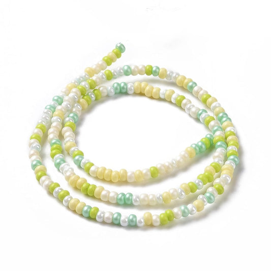 8/0 FGB Seed Bead Mixed 16 Inch Strand - Approx 190 Beads - Mint Julep