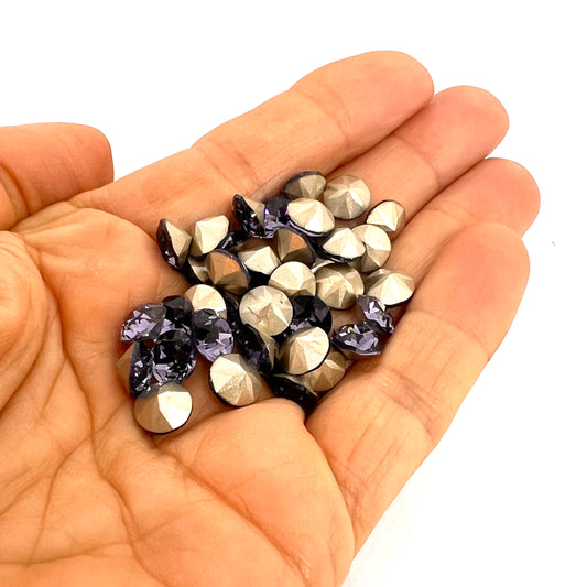 Aurora Pointy Back Chaton (C1028) SS39 – 8mm – Tanzanite – Pack of 2