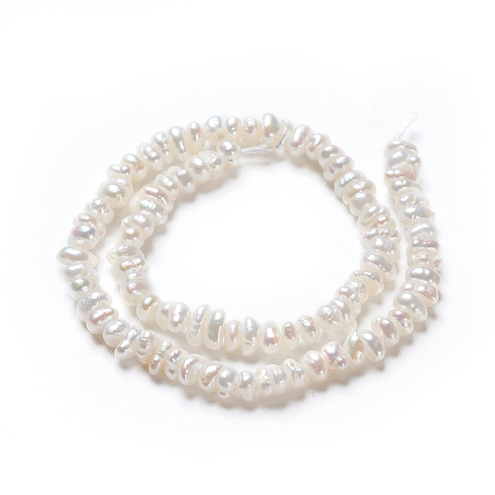 Tiny 2-4mm Cream Freshwater Pearl Strand – Approx 60 Beads