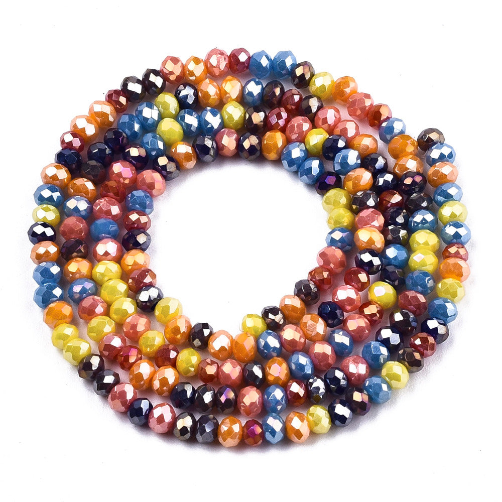 3x2.5mm Crystal Rondelle Bead Strand – Approx 180 Beads – Carnival Mix