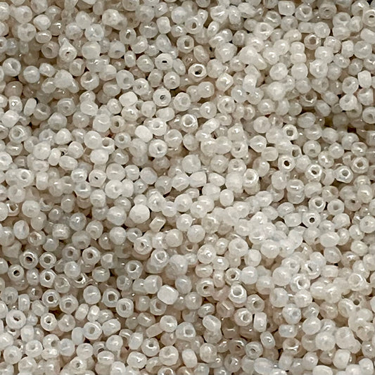 Vintage Czech Charlottes - Size 13/0 (1.7mm) - White Luster - 5g Bag