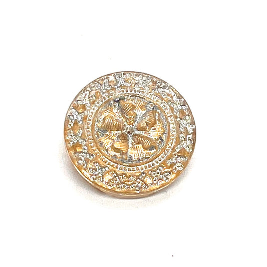Vintage Czech Glass Button - 23mm (Button1)