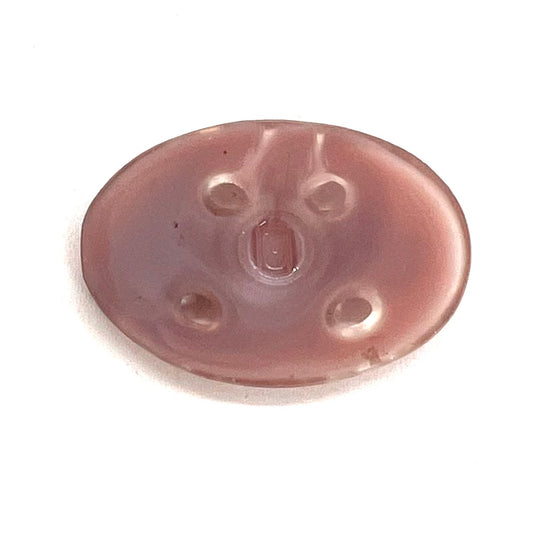 Vintage Czech Glass Connector - 30x20mm (connector)