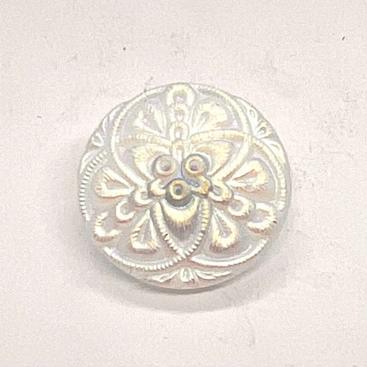 Vintage Czech Glass Button - 23mm (Button5)