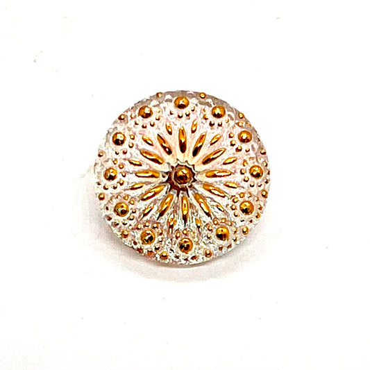 Vintage Czech Glass Button - 23mm (Button7)