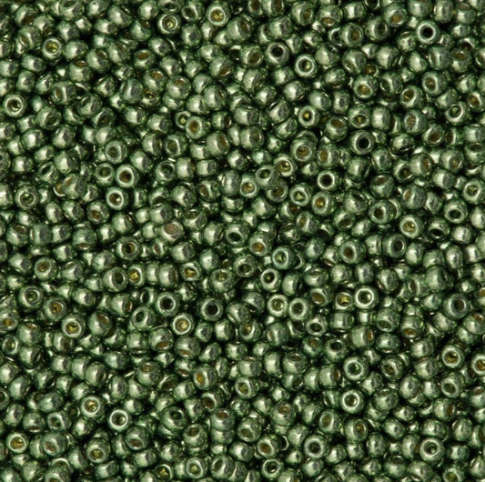 15/0 Miyuki Seed Beads - 5g Bag - Duracoat Galvanized Sea Green - Colour 4215