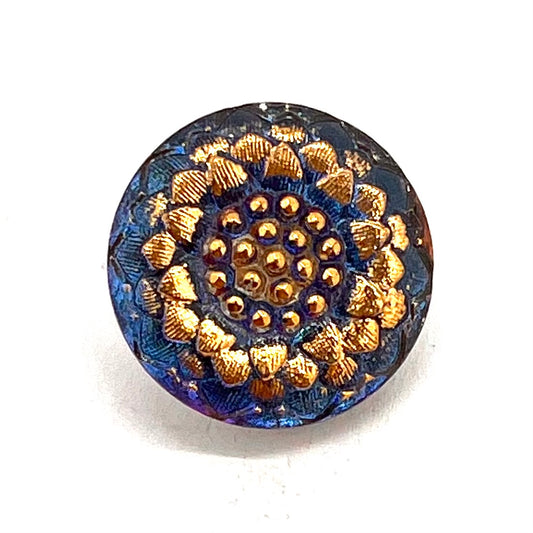 Vintage Czech Glass Button - 23mm (Button11)