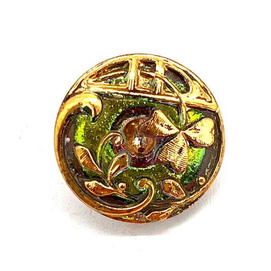 Vintage Czech Glass Button - 23mm (Button9)