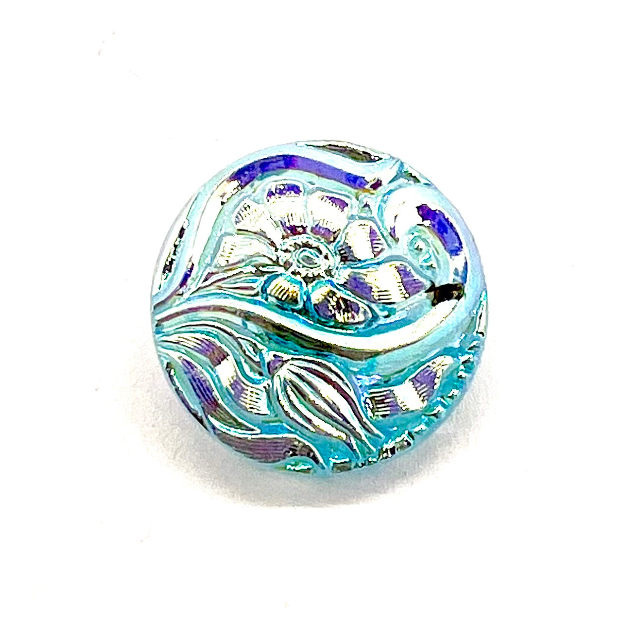 Vintage Czech Glass Button - 23mm (Button10)