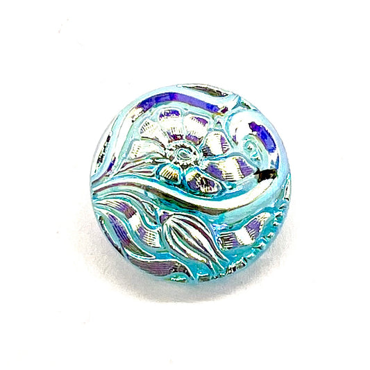 Vintage Czech Glass Button - 23mm (Button10)