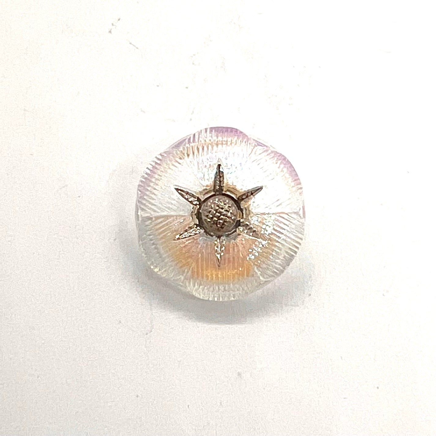 Vintage Czech Glass Button - 18mm (Button16)