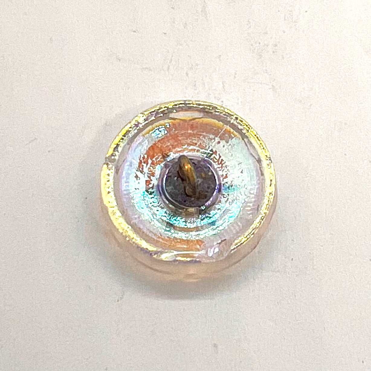 Vintage Czech Glass Button - 18mm (Button16)