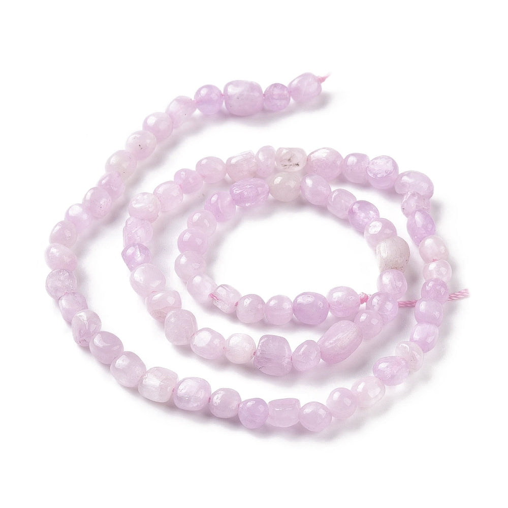 5x7mm Brazilian Kunzite Gemstone Nugget Strand β 15 Inch Strand