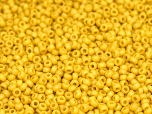 11/0 Miyuki Seed Beads - 25g Bag – Matte Opaque Canary – Colour 2311