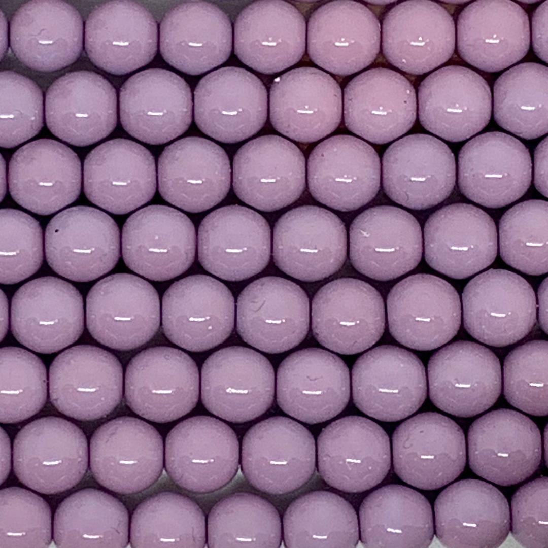 6mm Czech Round Glass Pearl - Bag of 50 – 02010-58013 – Bougainvillea