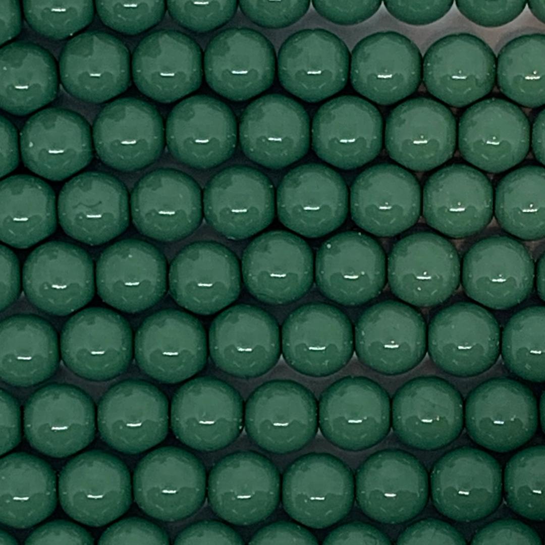 3mm Czech Round Glass Pearl Strand of 74 – 02010-58028 – Kale