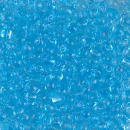 Miyuki Drops 3.4mm - 10g Bag - Transparent Light Blue