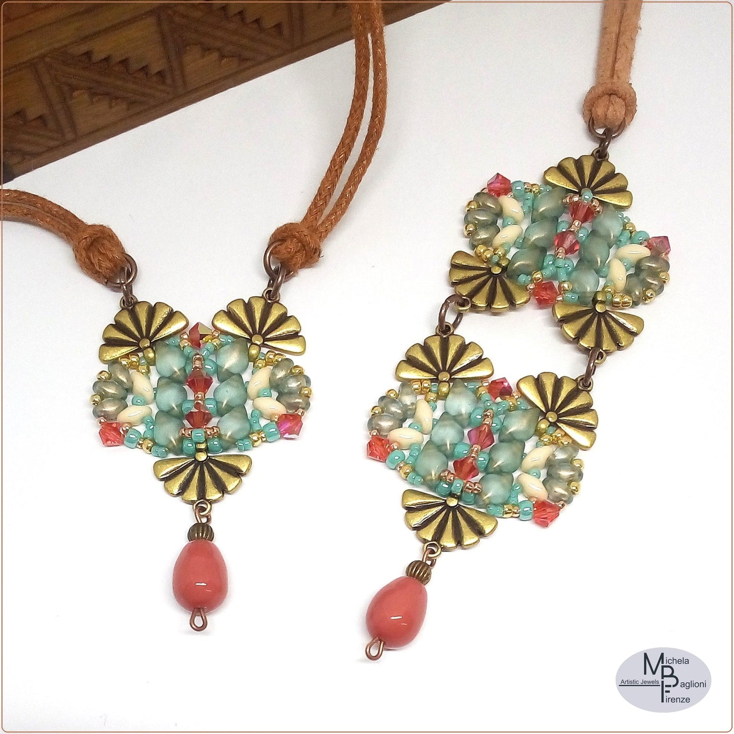 Sitia Pendant Pattern by Michela Baglioni – Instant Download or Printed Copy