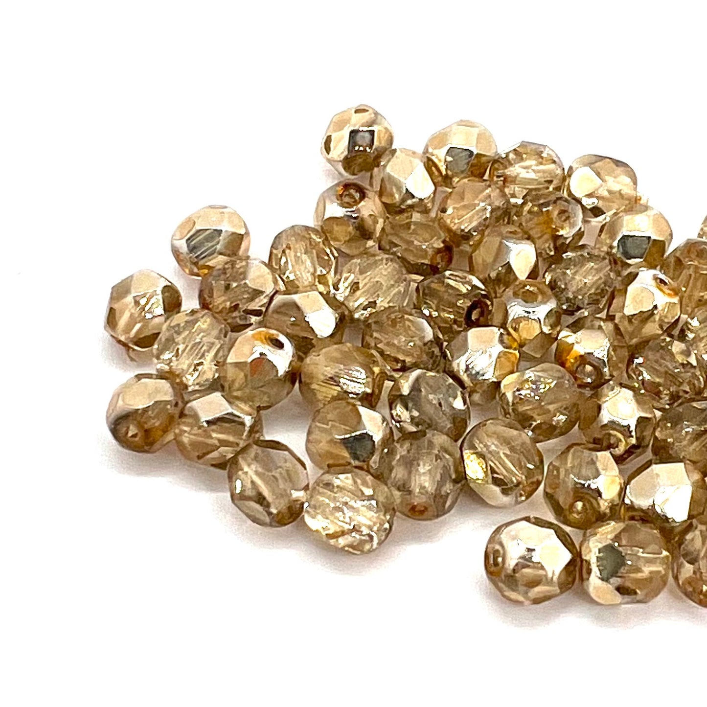 6mm Czech Fire Polish – 00030/28009 – Pack of 50 - Apollo Gold