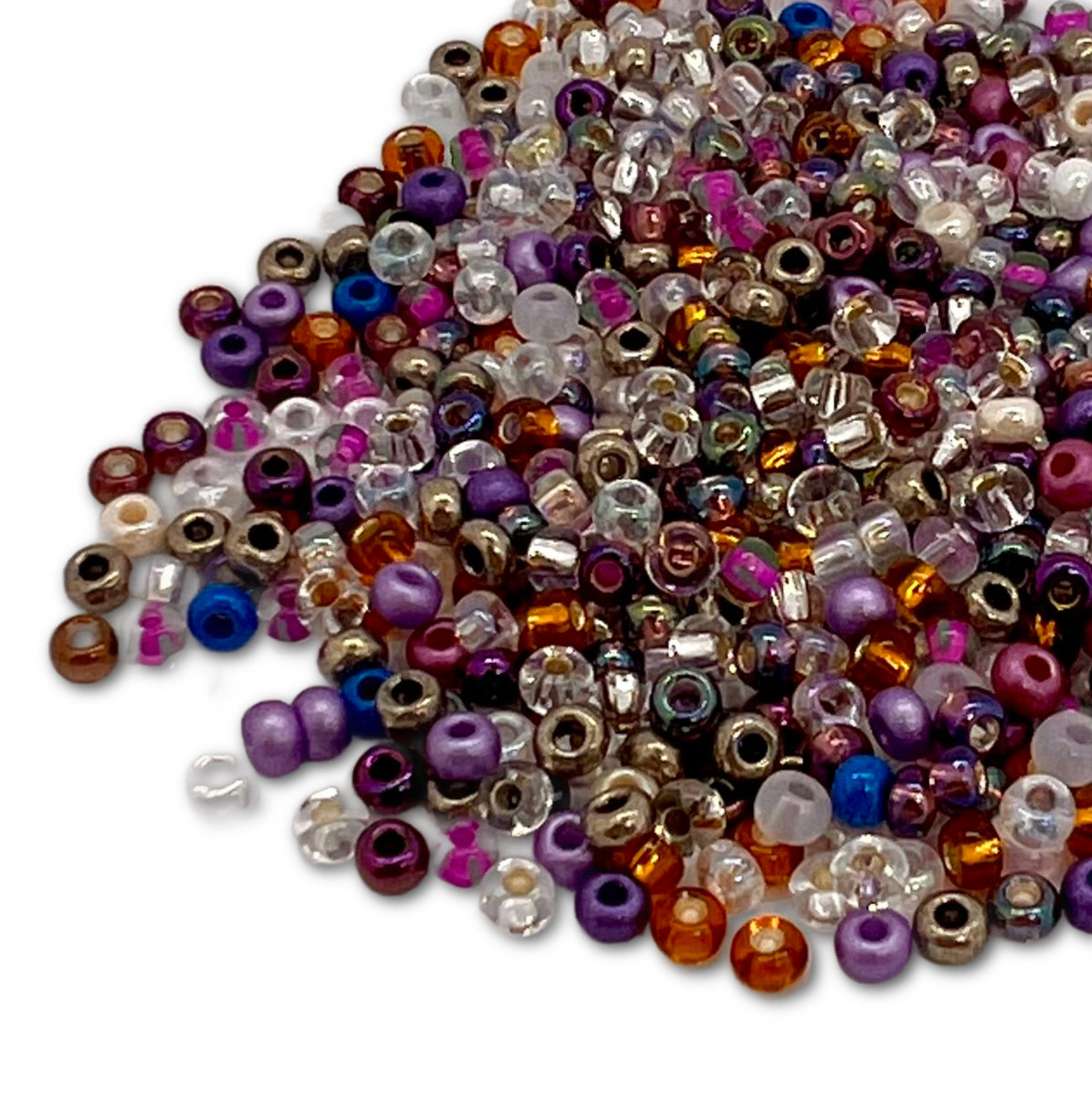 8/0 Preciosa Seed Bead Mix 25g Bag - Sangria