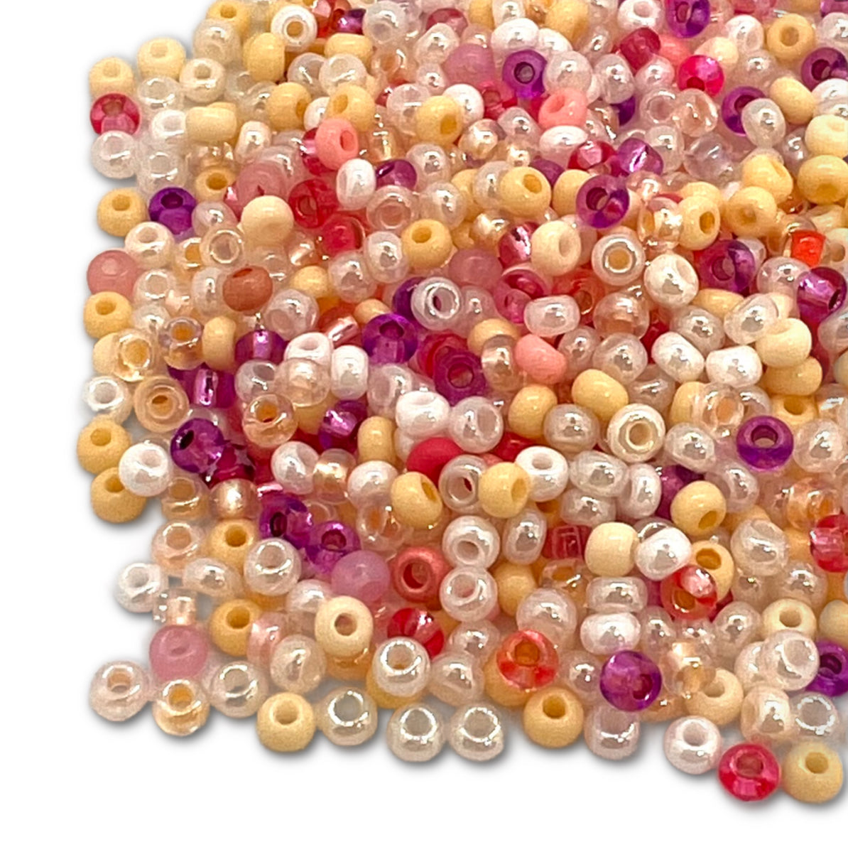 8/0 Preciosa Seed Bead Mix 25g Bag - Pavlova
