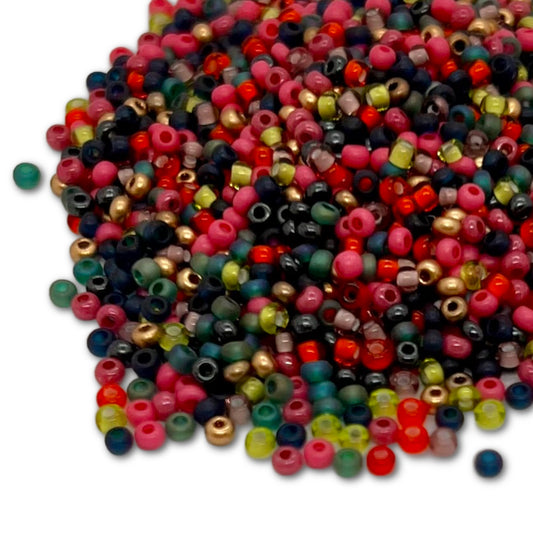 11/0 Preciosa Seed Bead Mix 25g Bag - Thunder at Sunset
