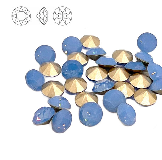 Aurora Pointy Back Chaton (C1028) SS39 – 8mm – Air Blue Opal – Pack of 2