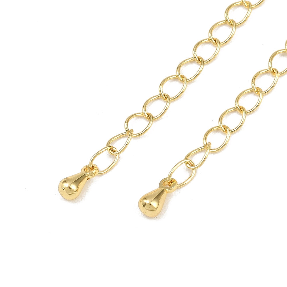 18k Gold Plated Extension Chain with Lobster Clasp