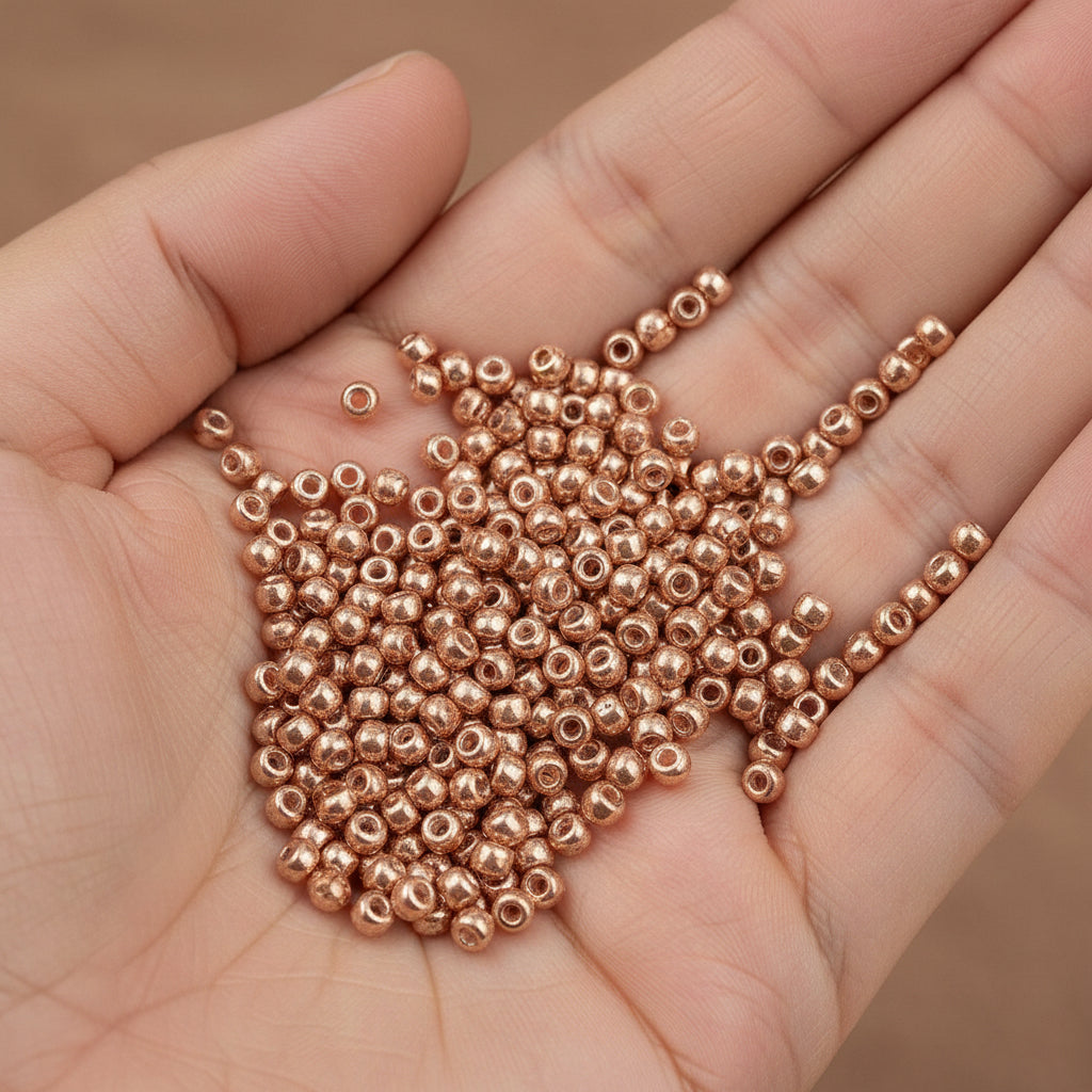 6/0 Miyuki Seed Beads - 25g Bag – Galvanised Yellow Gold - Colour 1053