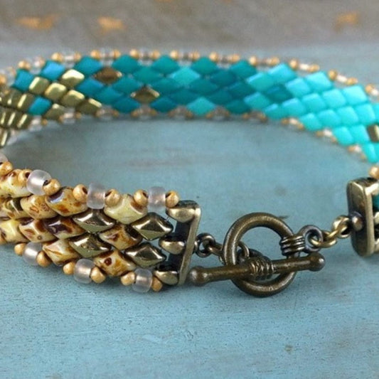 Naga Bracelet Pattern by Nela Kabelova - Instant Download or Printed Copy