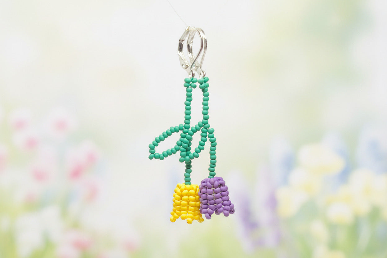 Tulip Earring Kit - Wildberry
