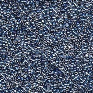 11/0 – Miyuki Delica - 5g Bag – Palladium Blue Gold Iris – DB544