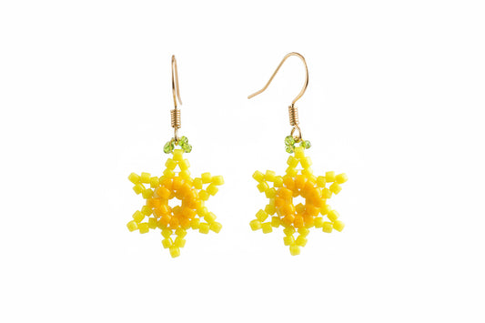 Beaded Daffodil Earring Kit by Marianne