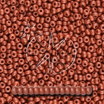 Preciosa 11/0 Seed Beads - PermaLux - 20g Pack - Mother of Pearl - Brown