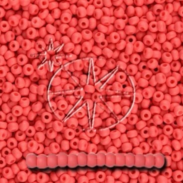 Preciosa 8/0 Seed Beads - PermaLux - 20g Pack - Matte - Wildberry Red