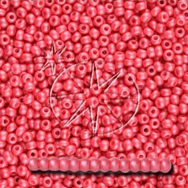 Preciosa 8/0 Seed Beads - PermaLux - 20g Pack - Mother of Pearl - Magenta Rose